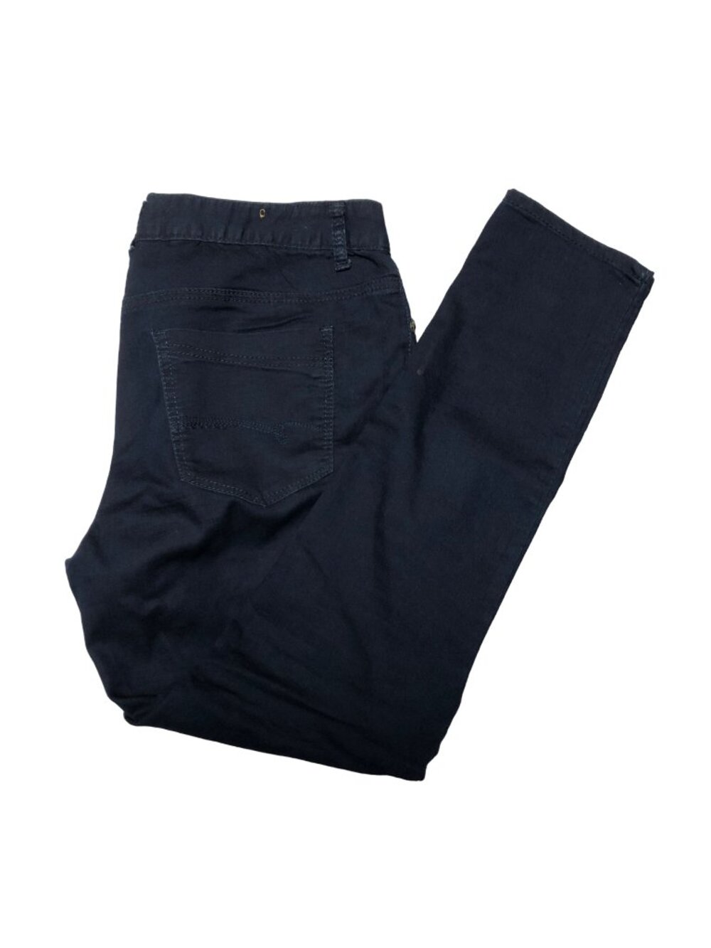 Rue 21 Pants Womens Size 13-14 Navy Blue Cotton Blend Slacks Trousers